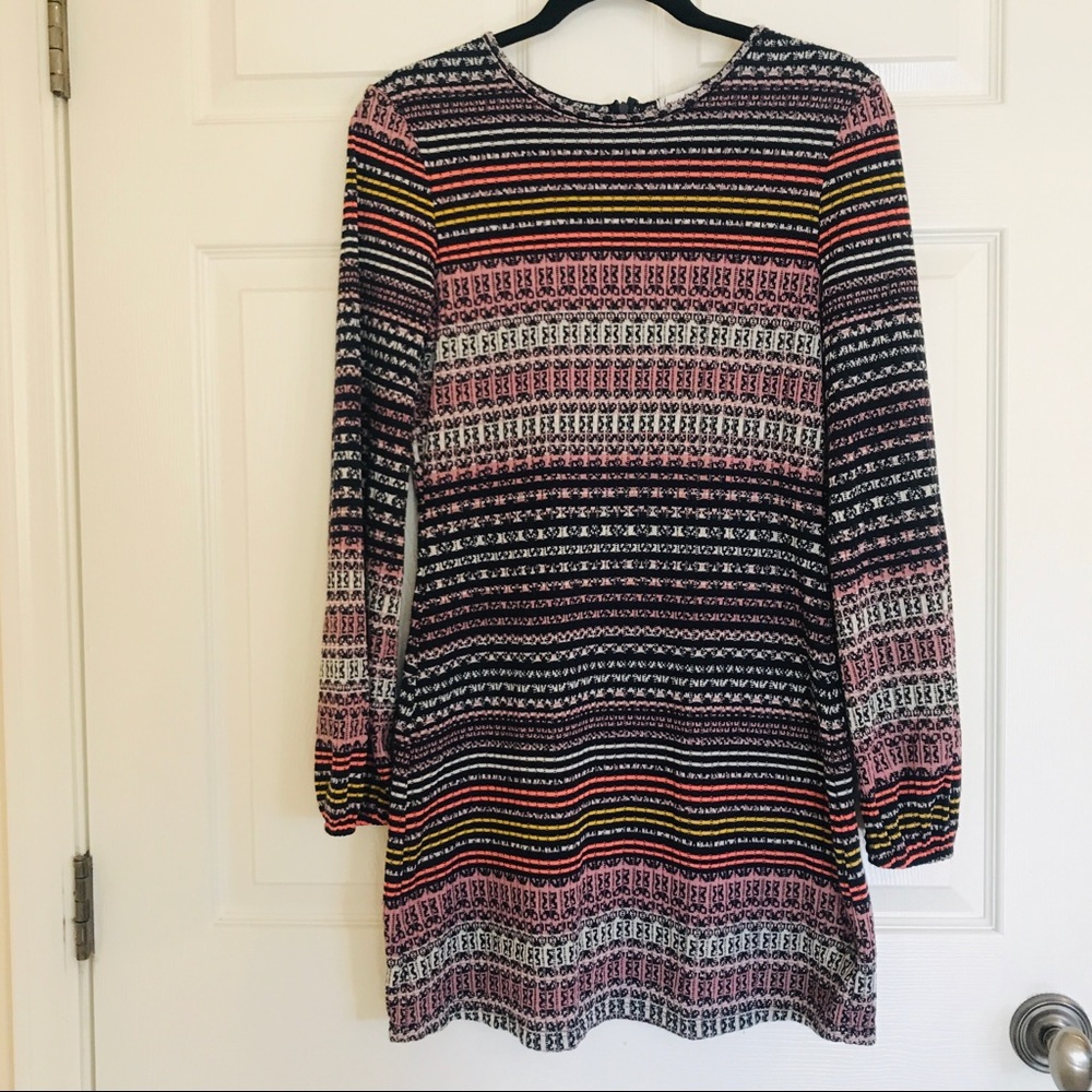 New Love, Fire multi stripe knit dress